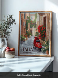 Roter Roller Italienische Gasse