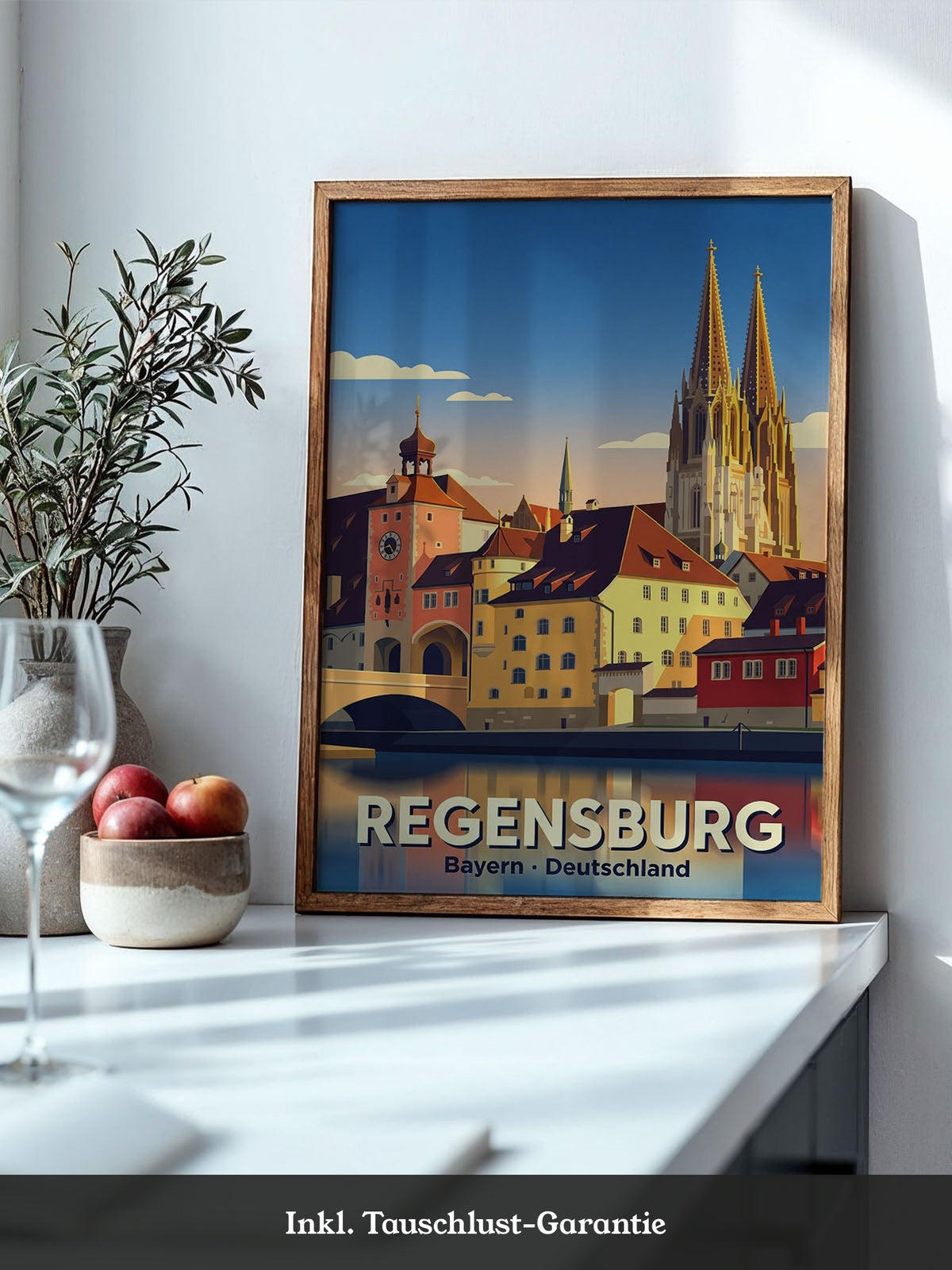 Regensburg Altstadt Illustration