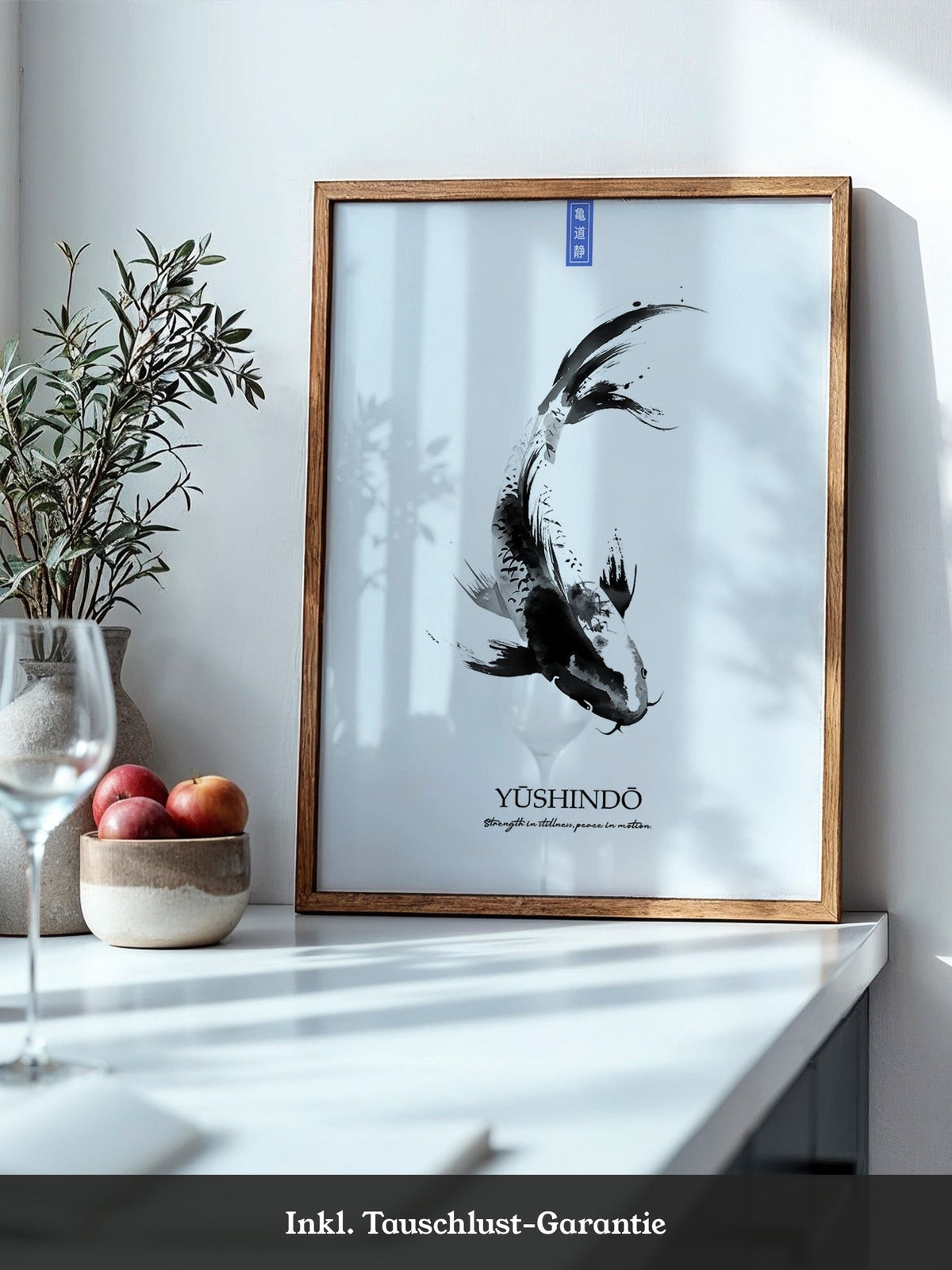 Koi Fisch Tinte Aquarell