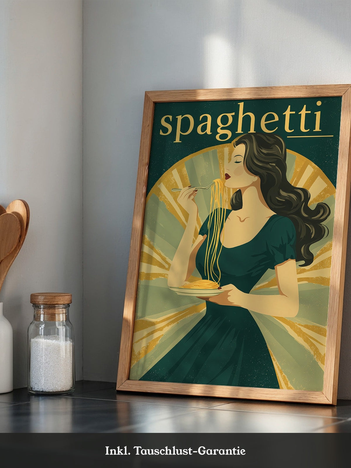 Spaghetti Genuss Retro-Design