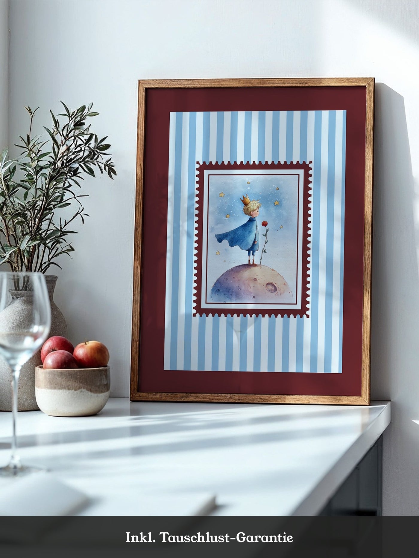 Kleiner Prinz Aquarell Traumwelt