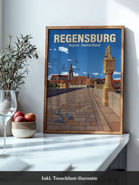 Regensburg Brücke Illustration