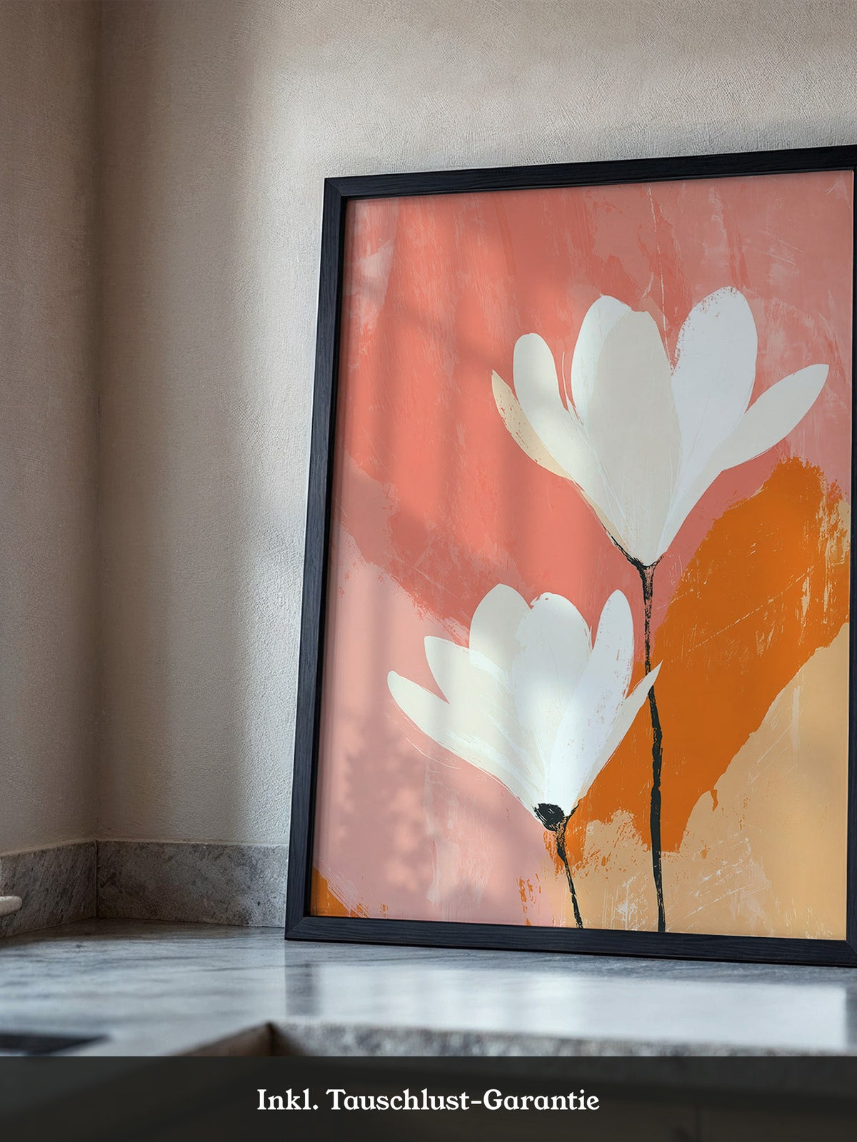 Blüten Rosa Orange Abstrakt