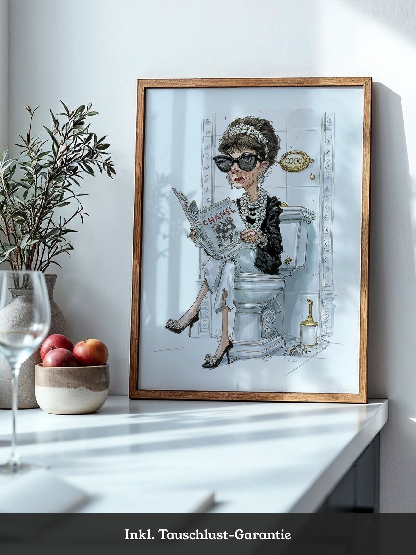 Modeikone Karikatur elegant