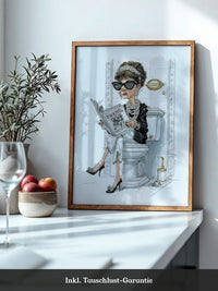 Modeikone Karikatur elegant