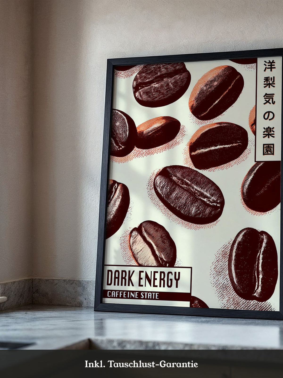 Kaffeebohnen Vintage Illustration