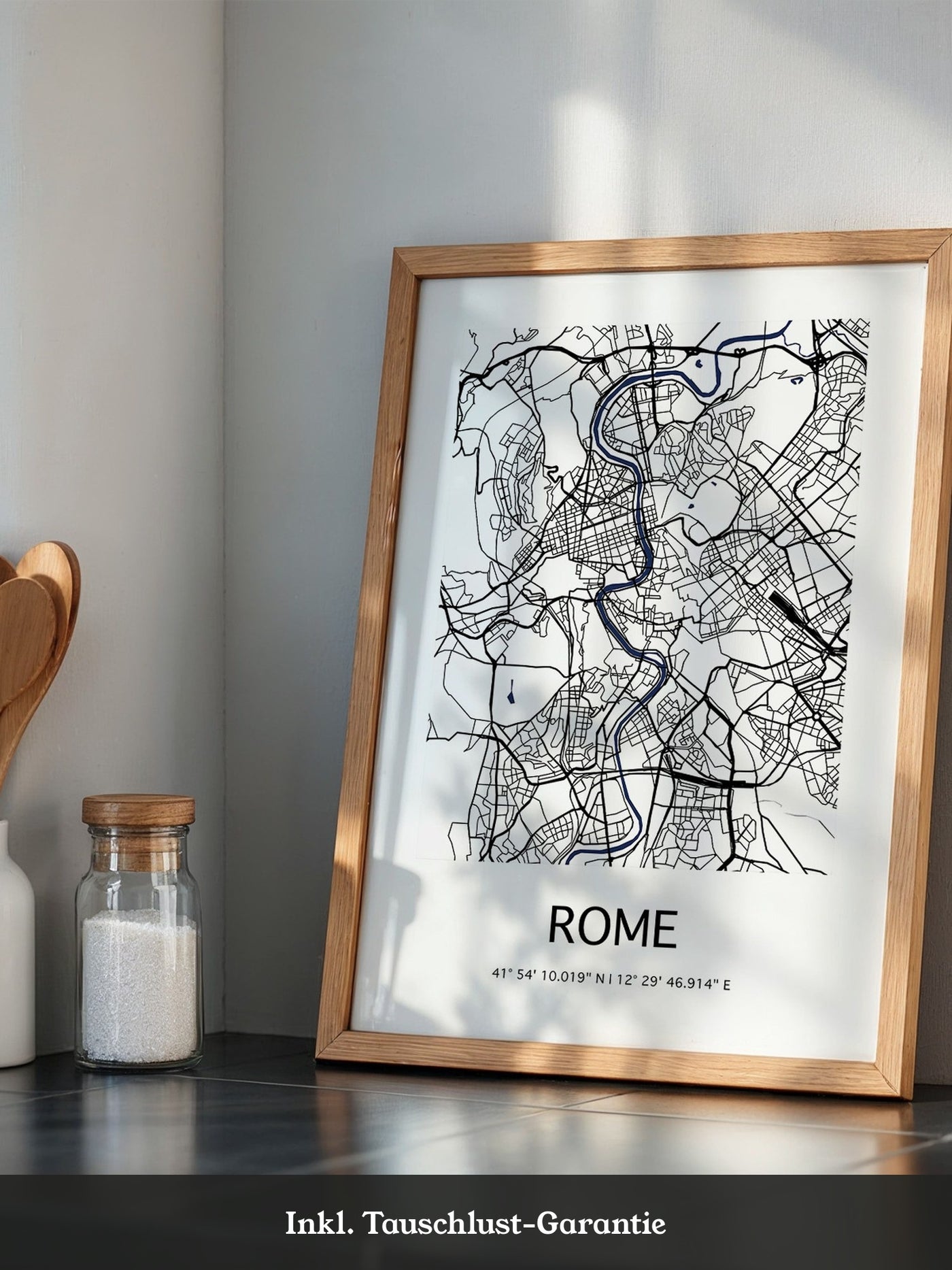 Rom Stadtplan minimalistisch