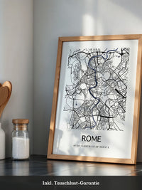 Rom Stadtplan minimalistisch