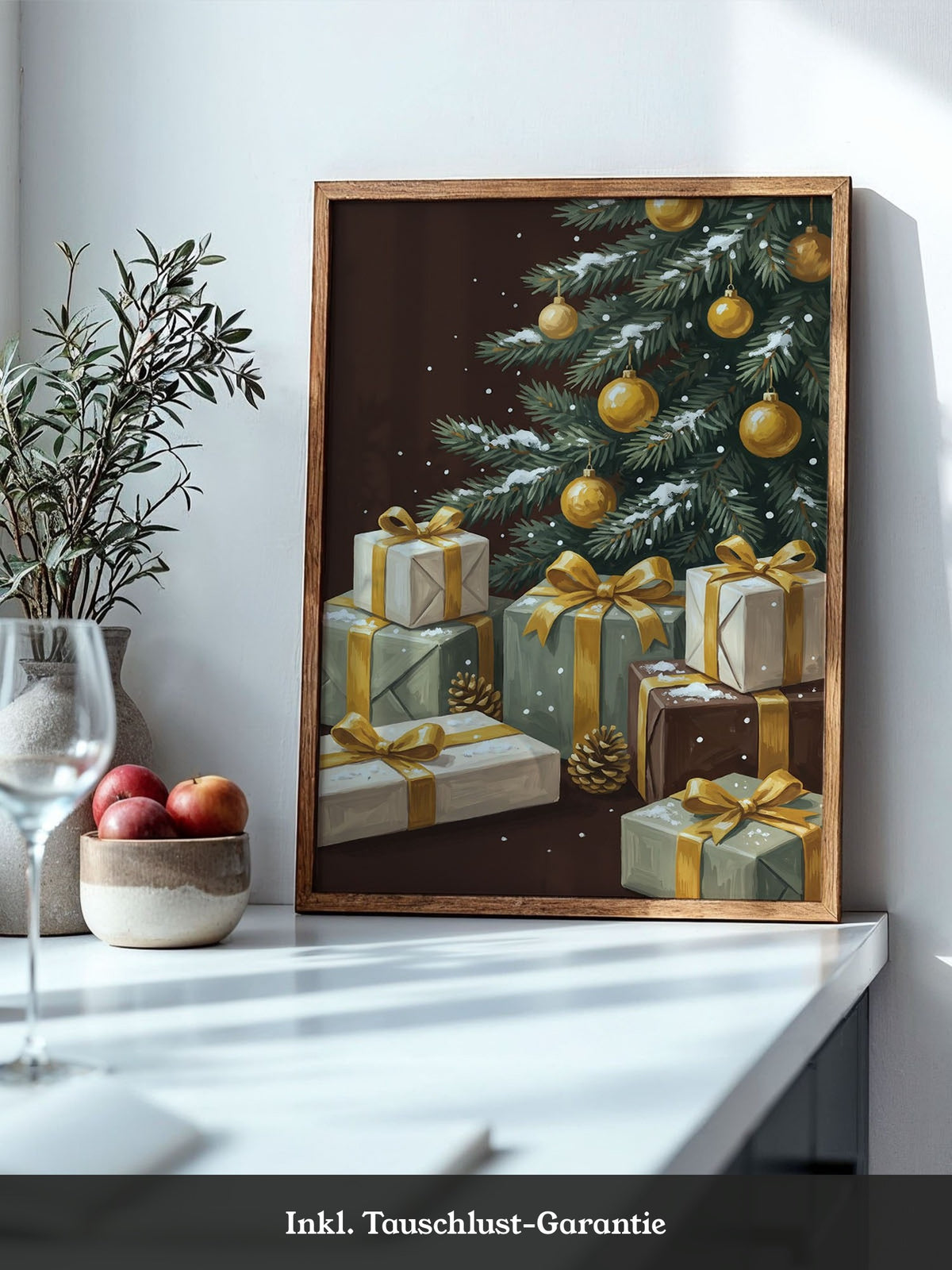 Weihnachtsbaum Gold Geschenke