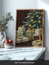 Weihnachtsbaum Gold Geschenke