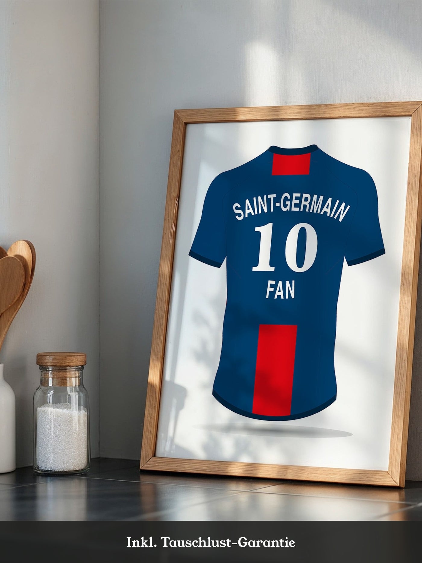 Trikot Rückansicht Blau-Rot