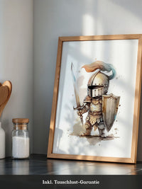 Ritter Aquarell Miniaturen Stil