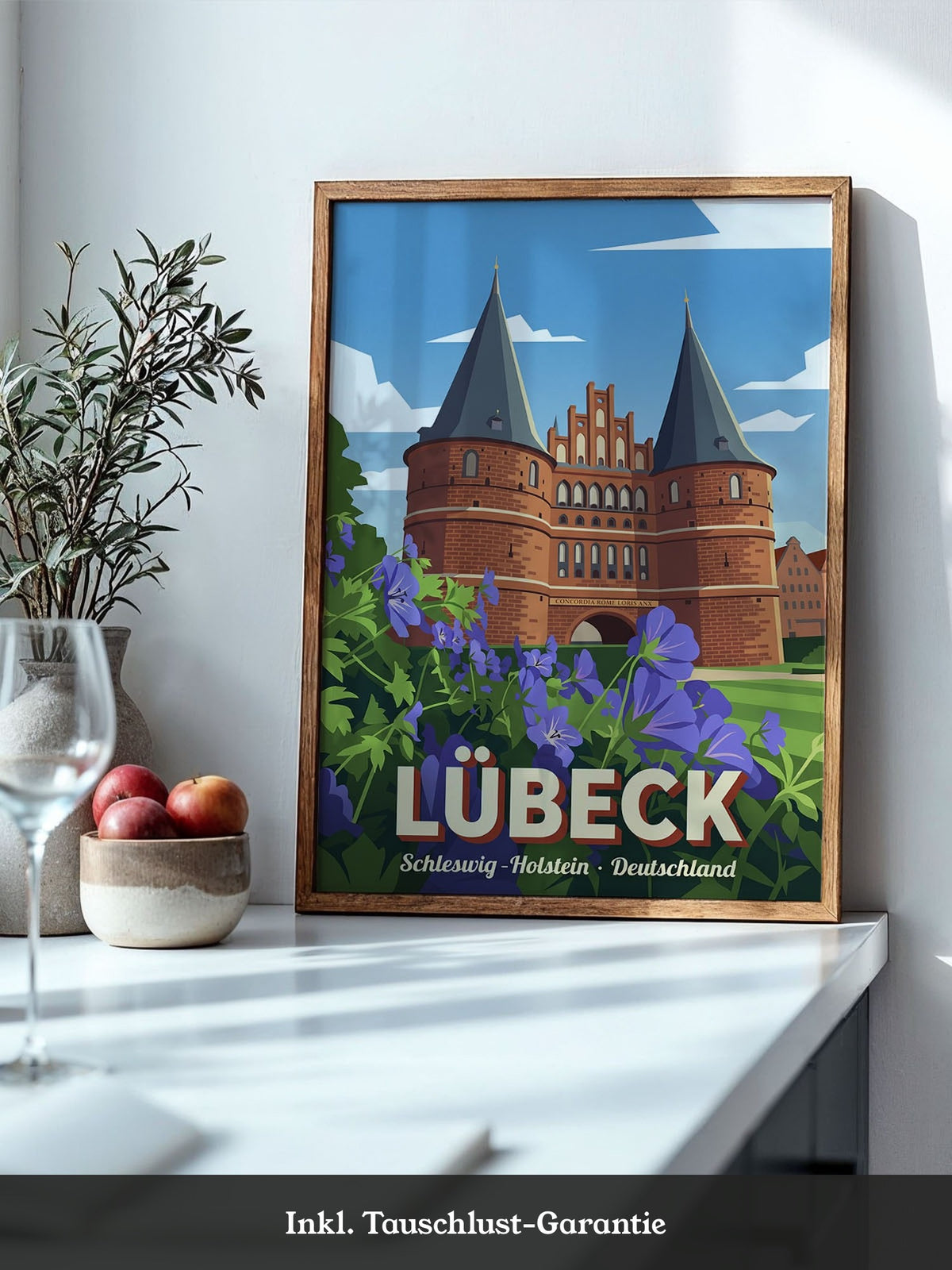 Lübeck Holstentor Vintage