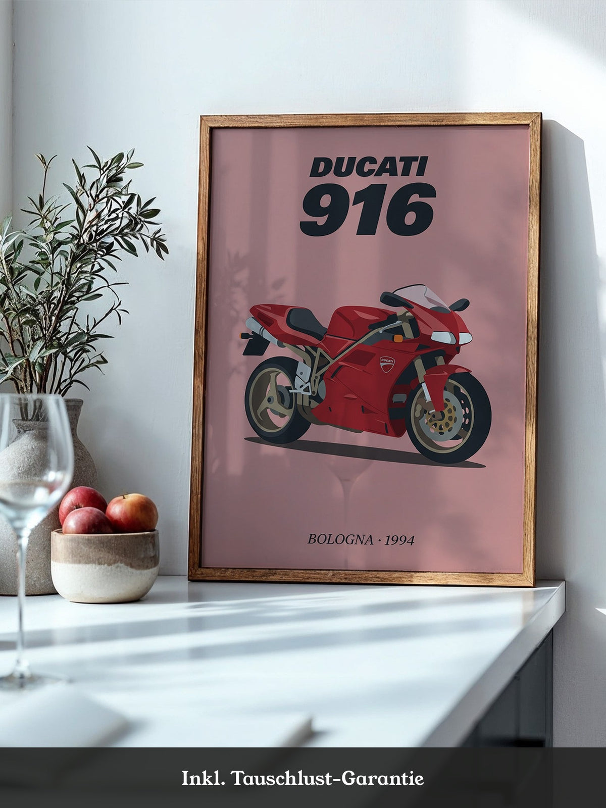 Ducati Motorrad Rot Retrostil