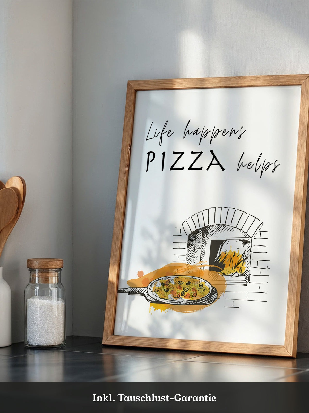 Pizzaofen Skizze warm