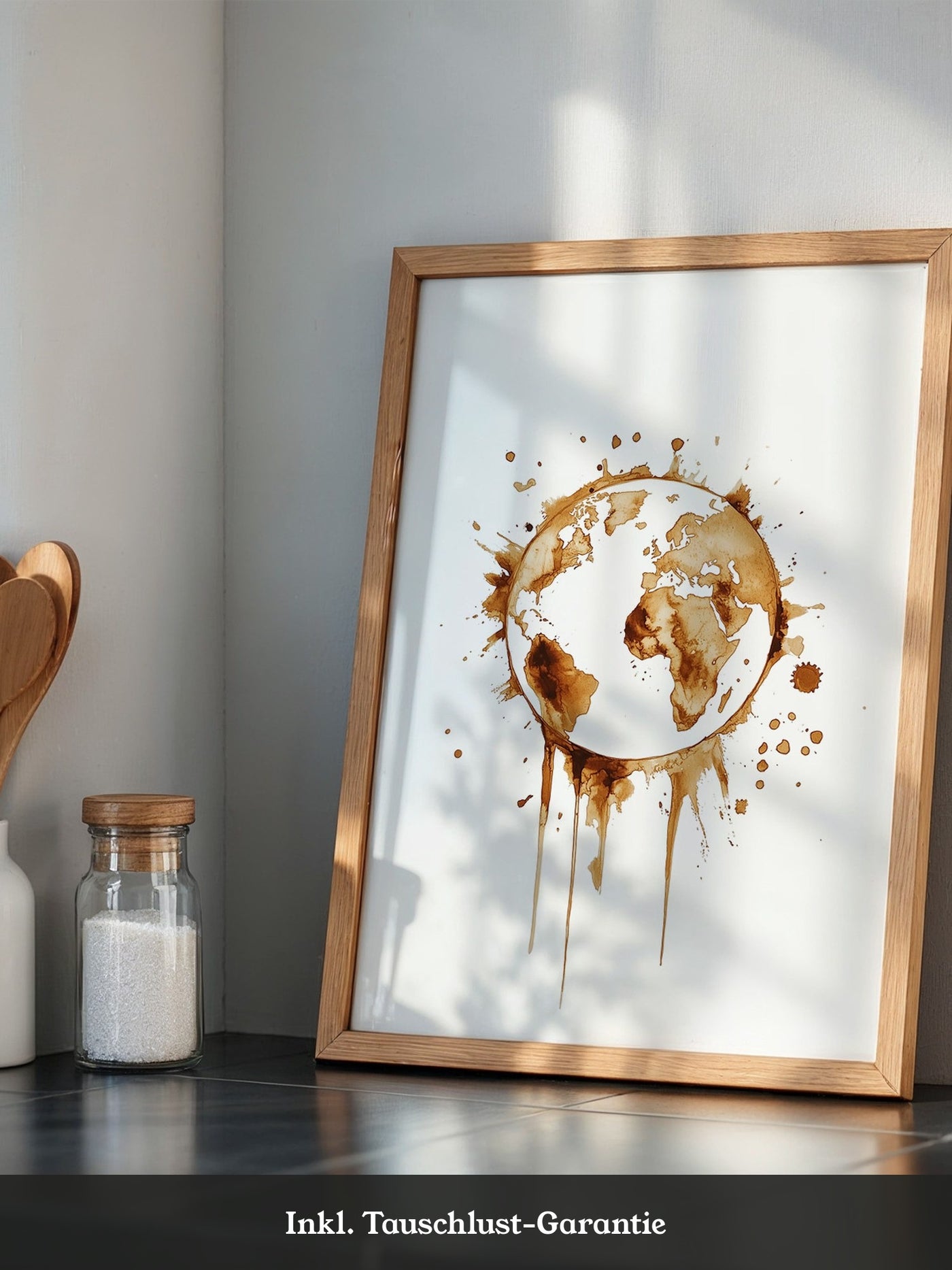 Erde Kaffeefleck Kunst