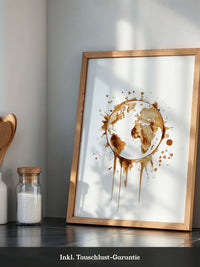 Erde Kaffeefleck Kunst