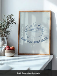 Otter in Badewanne Entspannung