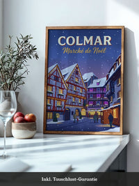 Weihnachtsmarkt Colmar Illustration