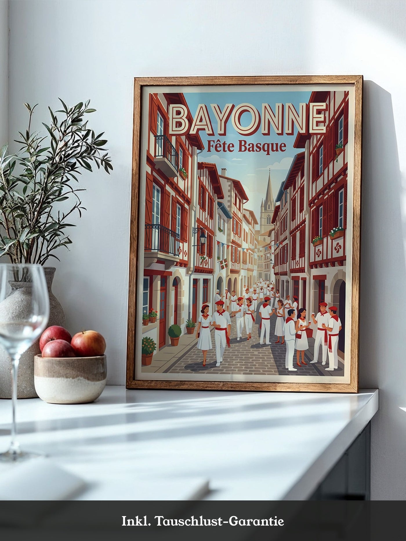 Bayonne Festmalerei retro