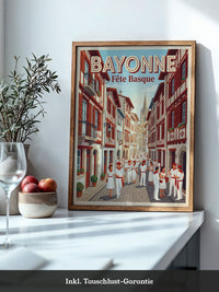 Bayonne Festmalerei retro