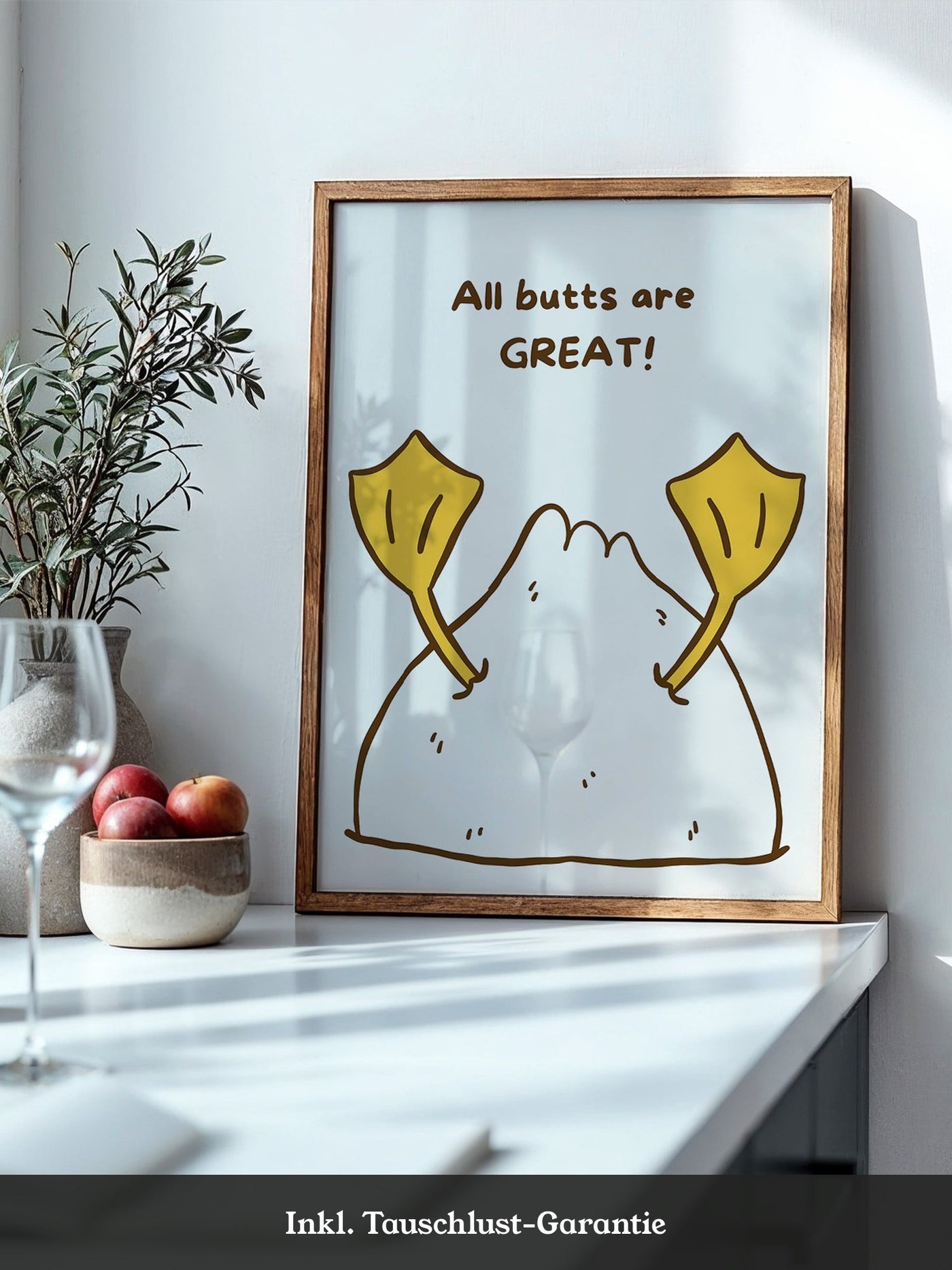 Entenfüße Humorvoll Illustration