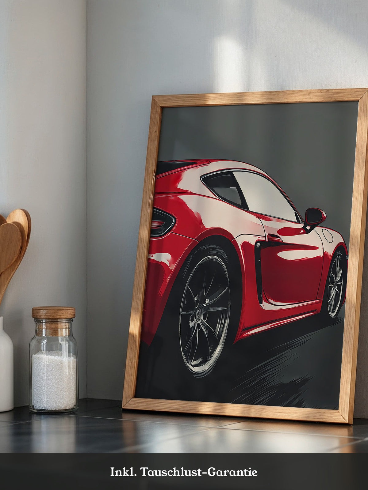 Porsche Rot Dynamisch Perspektive