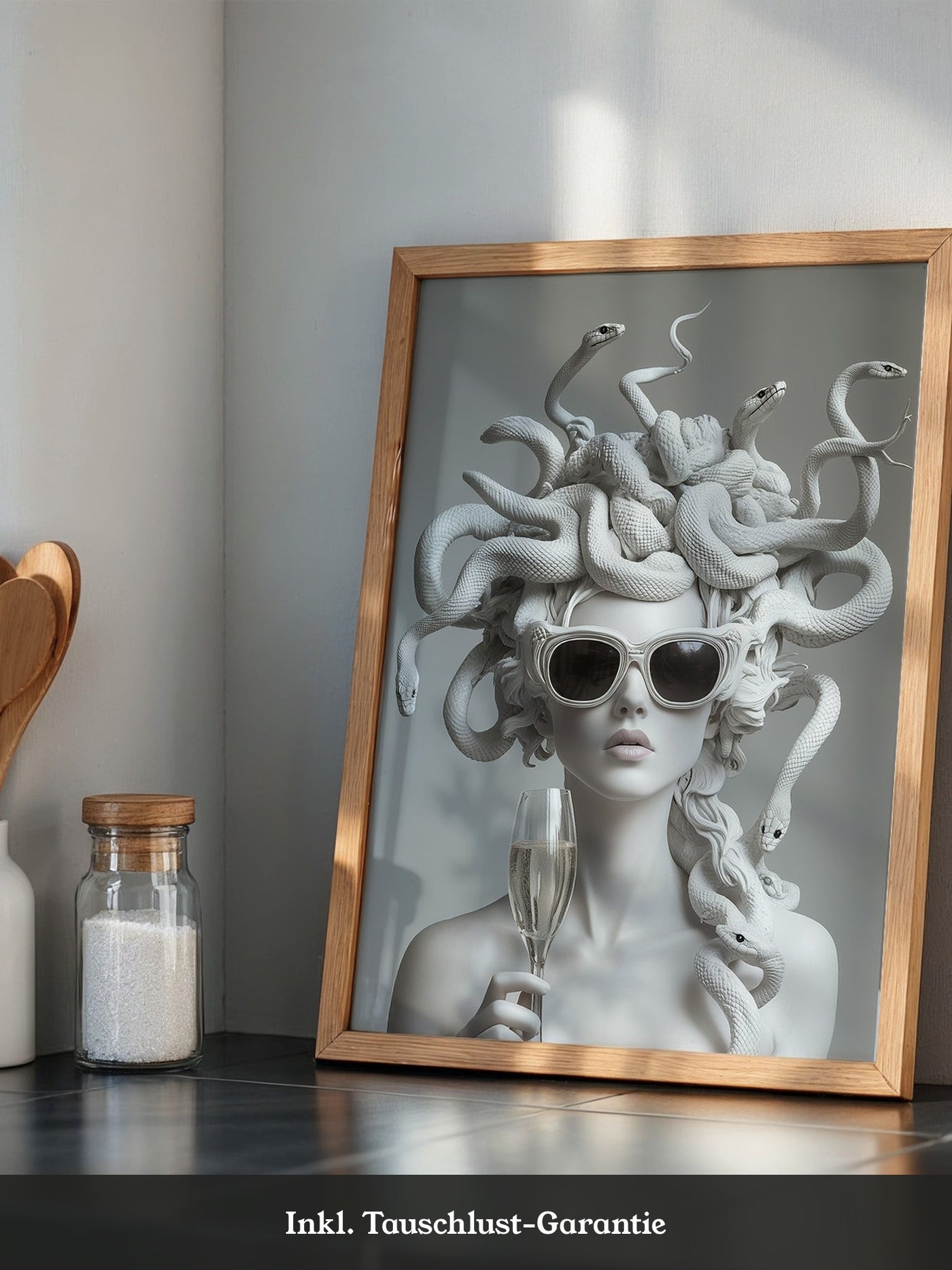 Medusa Skulptur Chic Sonnenbrille