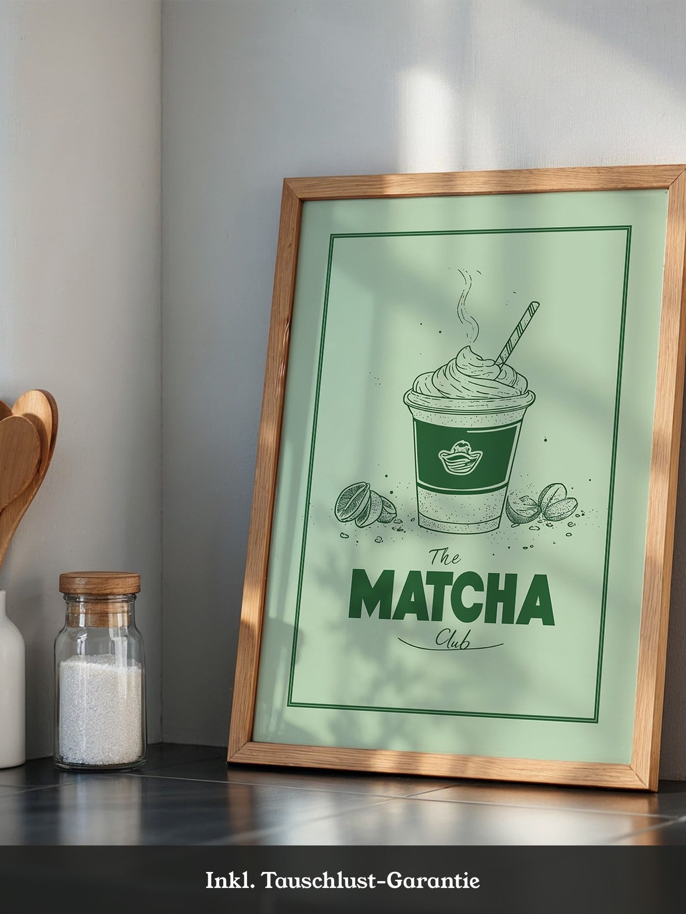 Matcha Becher retrogrün