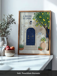 Limonen Haustür Illustration