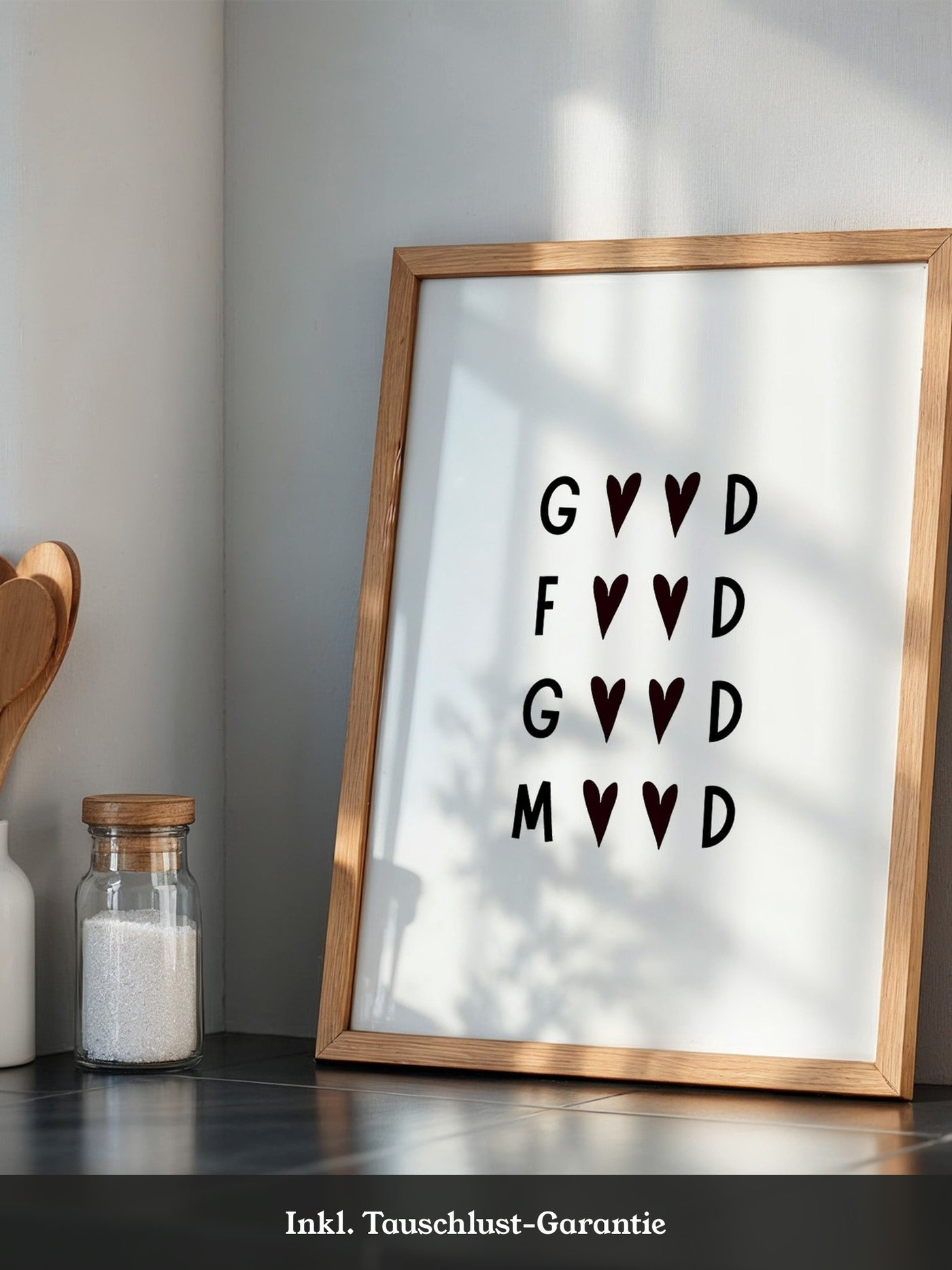 Herz-Buchstaben Muster minimalistisch