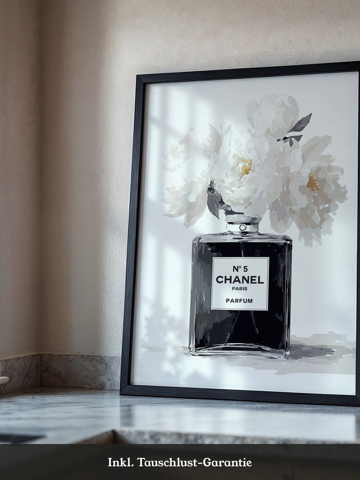 Chanel Flakon weiße Blumen