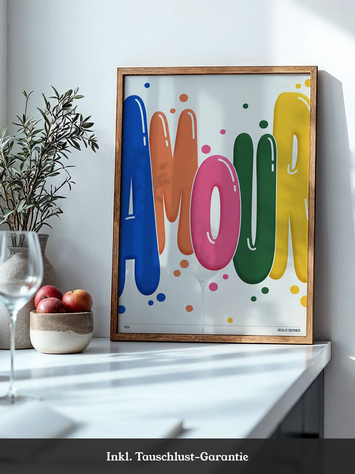 Bunte Pop-Art Liebe