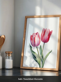 Tulpen Zartrosa Realismus
