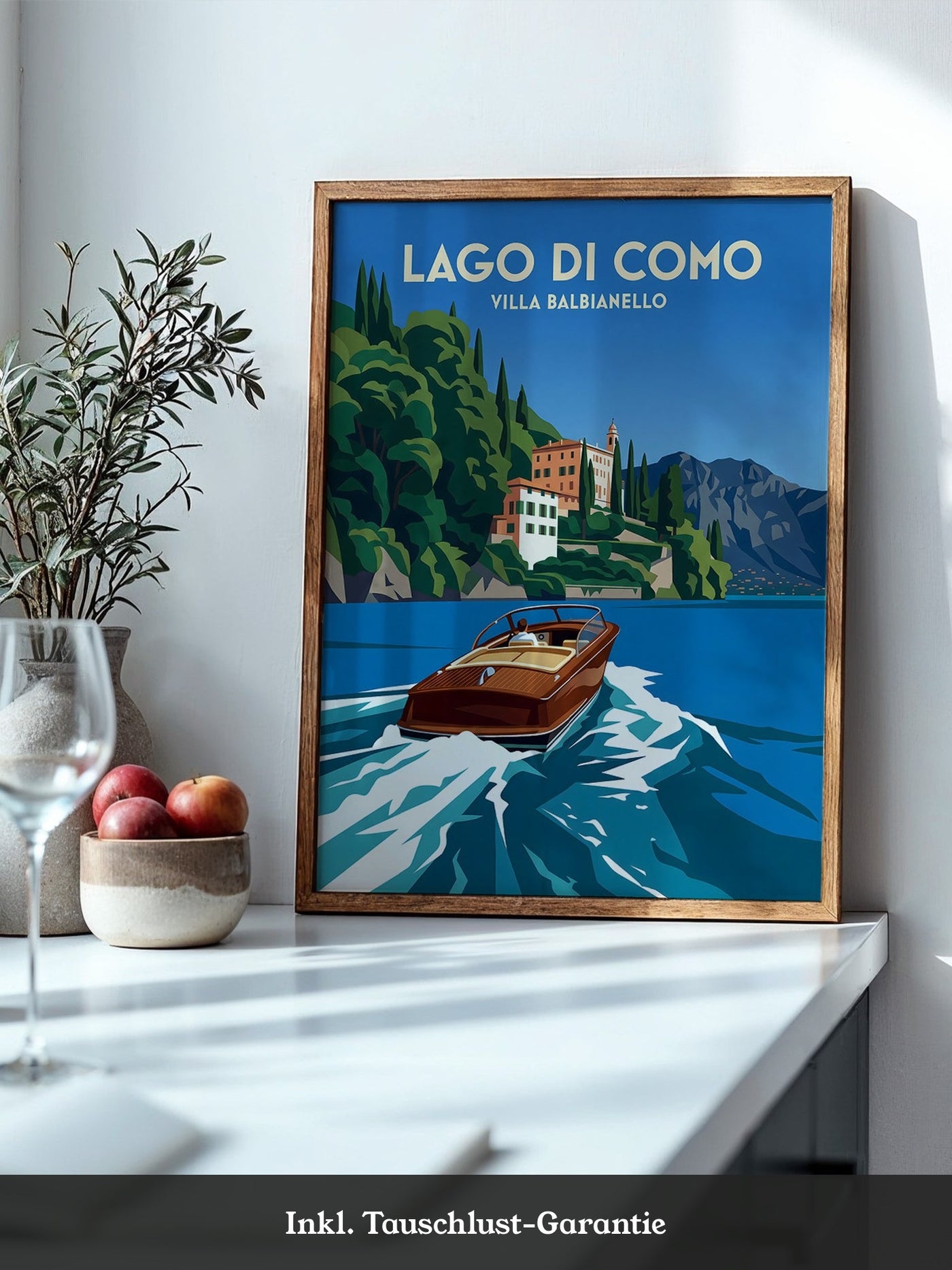 Lago di Como Boot Retro Stil
