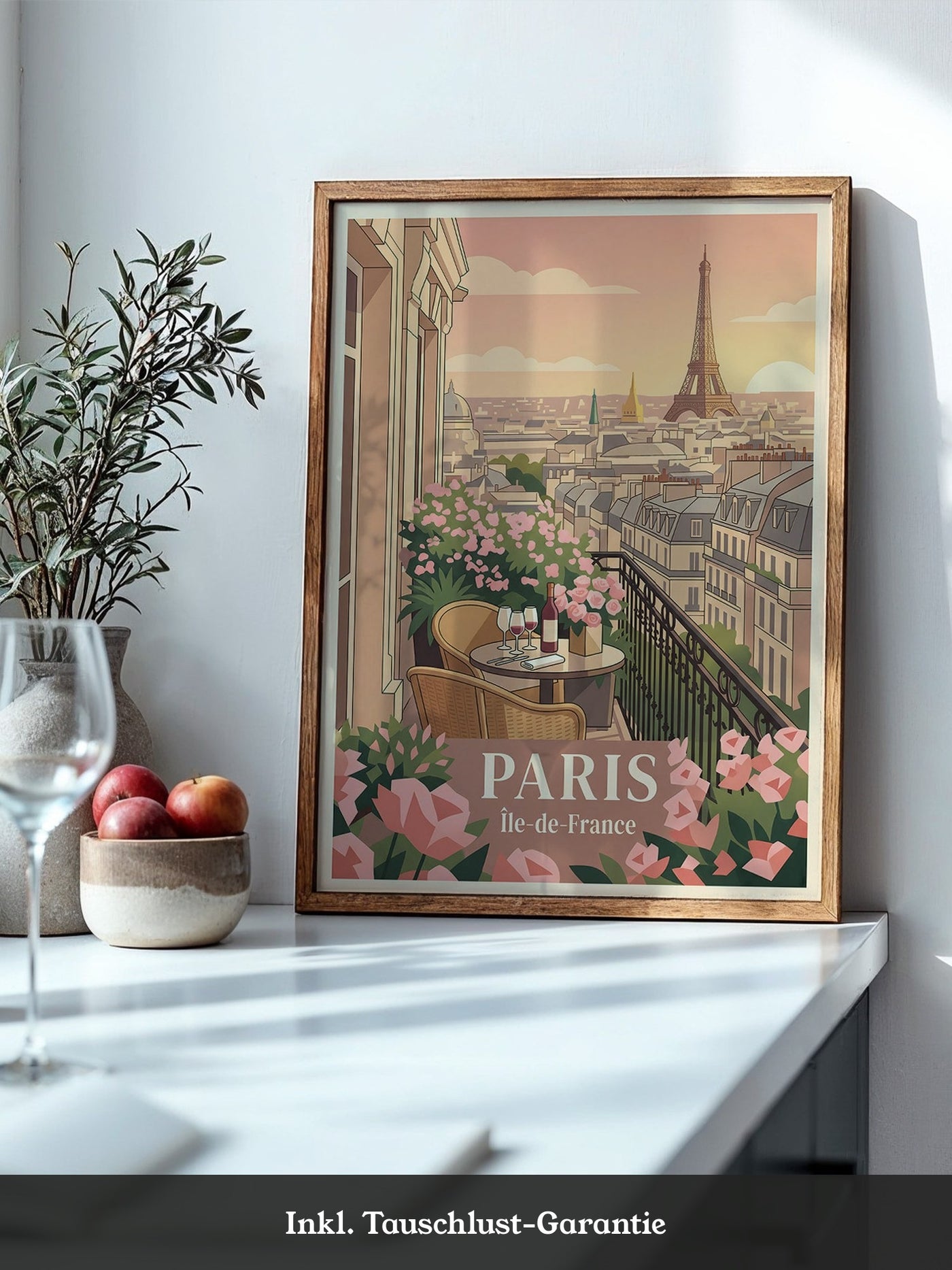 Pariser Balkon Blumenperspektive