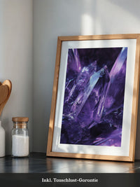 Amethyst Kristalle violett