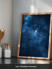 Sternenhimmel Zitat Universum Blau