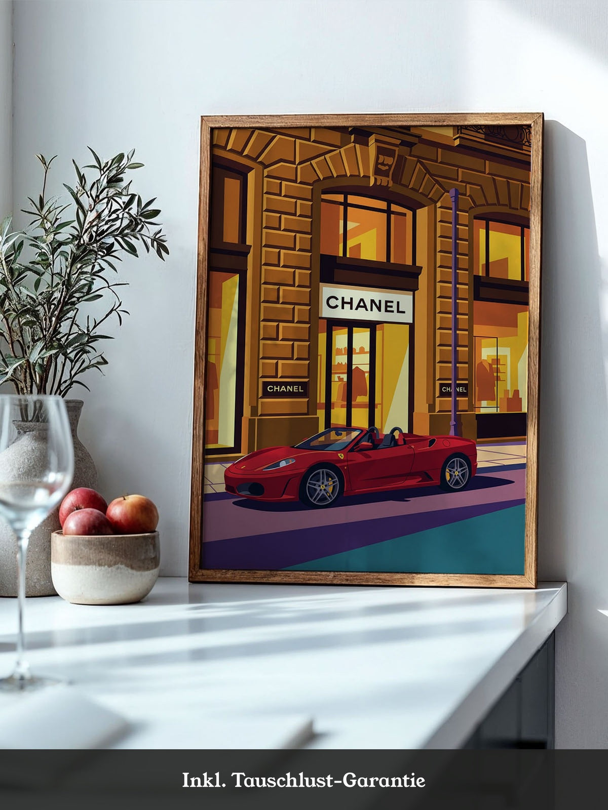 Roter Sportwagen Boutique