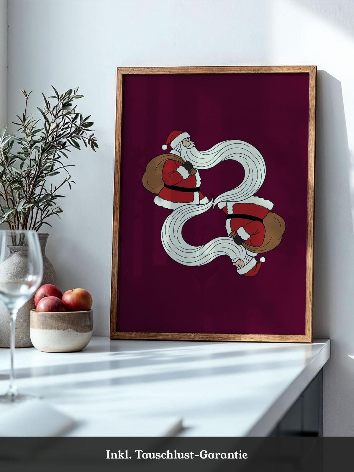 Weihnachtsmann Illustration Rot