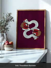 Weihnachtsmann Illustration Rot