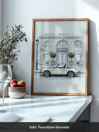 Elfer Cabrio Illustration Creme