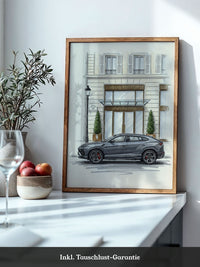 Luxus SUV Illustration Grau