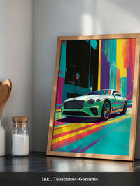 Sportwagen Pop Art Farbrausch