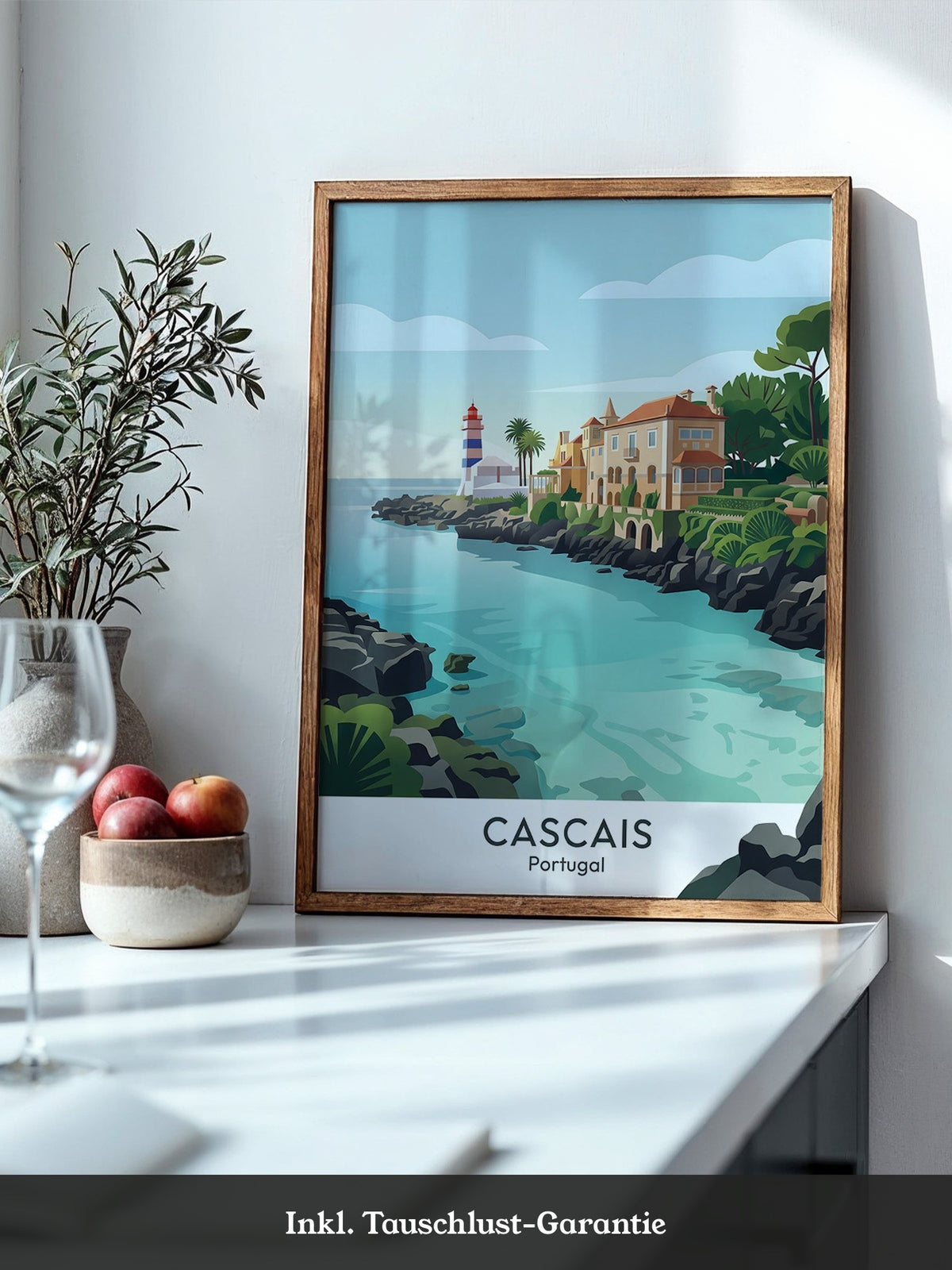 Küstenlandschaft Cascais Vintage Stil