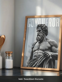 Statue Muskel Marmor Grau