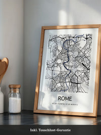 Rom Karte minimalistisch