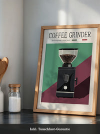 Kaffeemühle Retro Farben