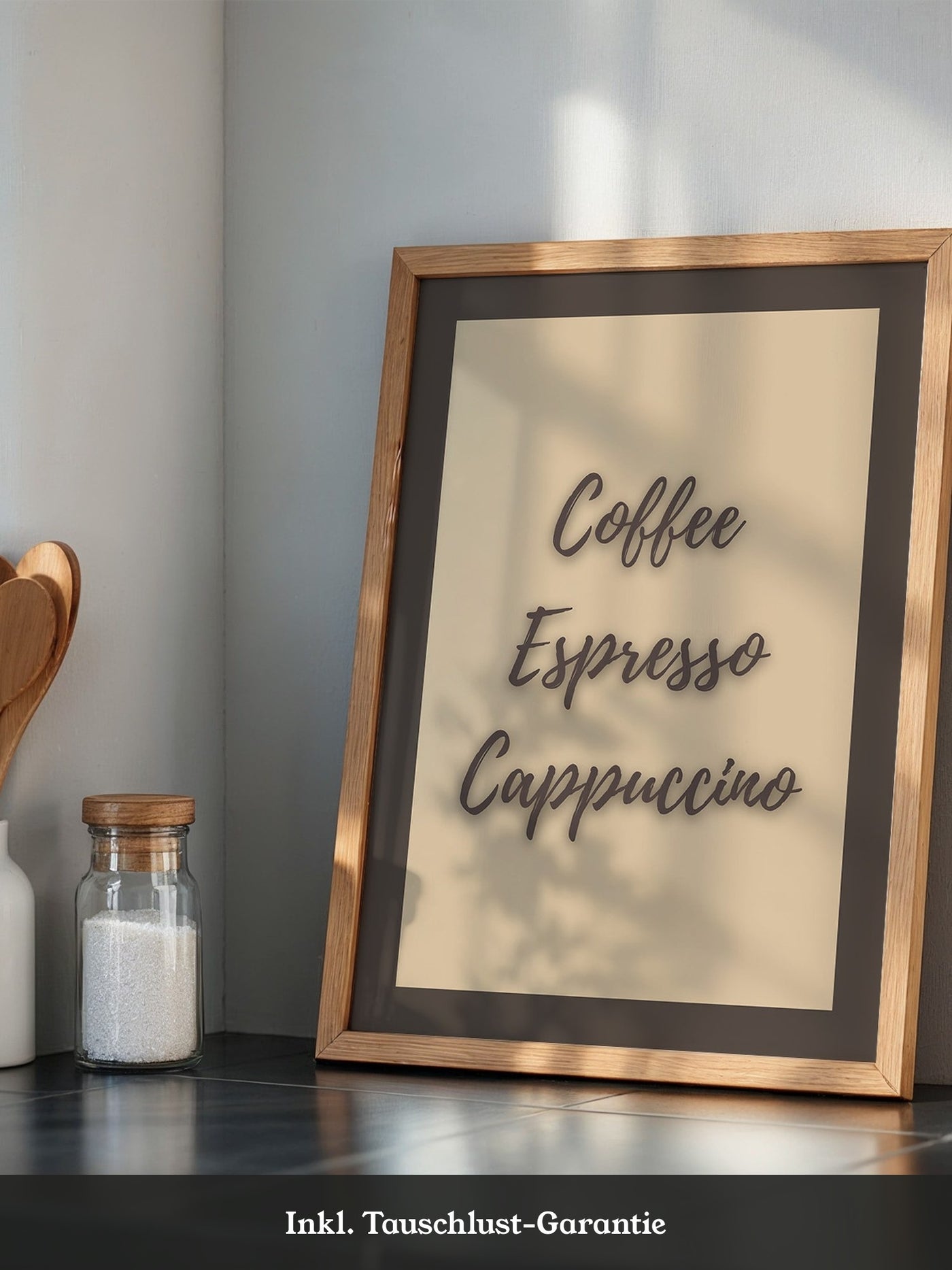 Kaffeegenuss Schriftart Braun