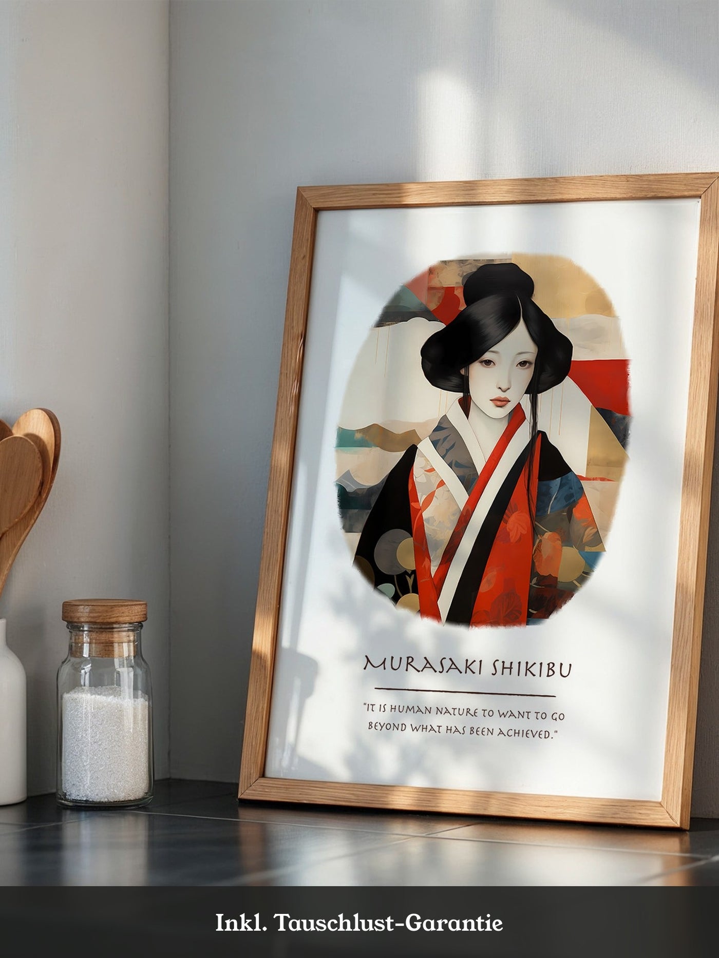Geisha Portrait Farbenpracht